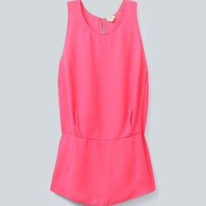 Aritzia Wilfred Peplum Open Back Blouse